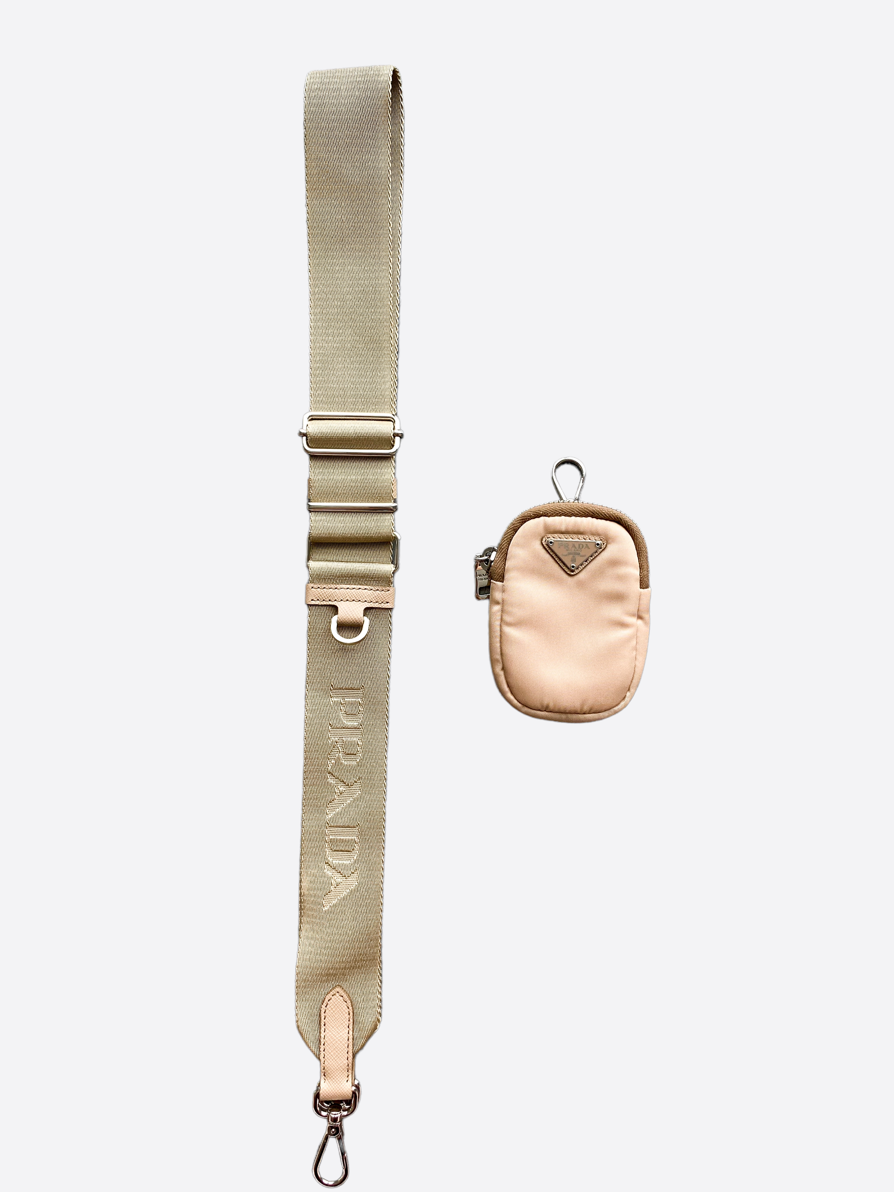 Prada, Bags, Authentic Prada Reedition 205 Nylon Shoulder Bag In Beige In  Great Condition