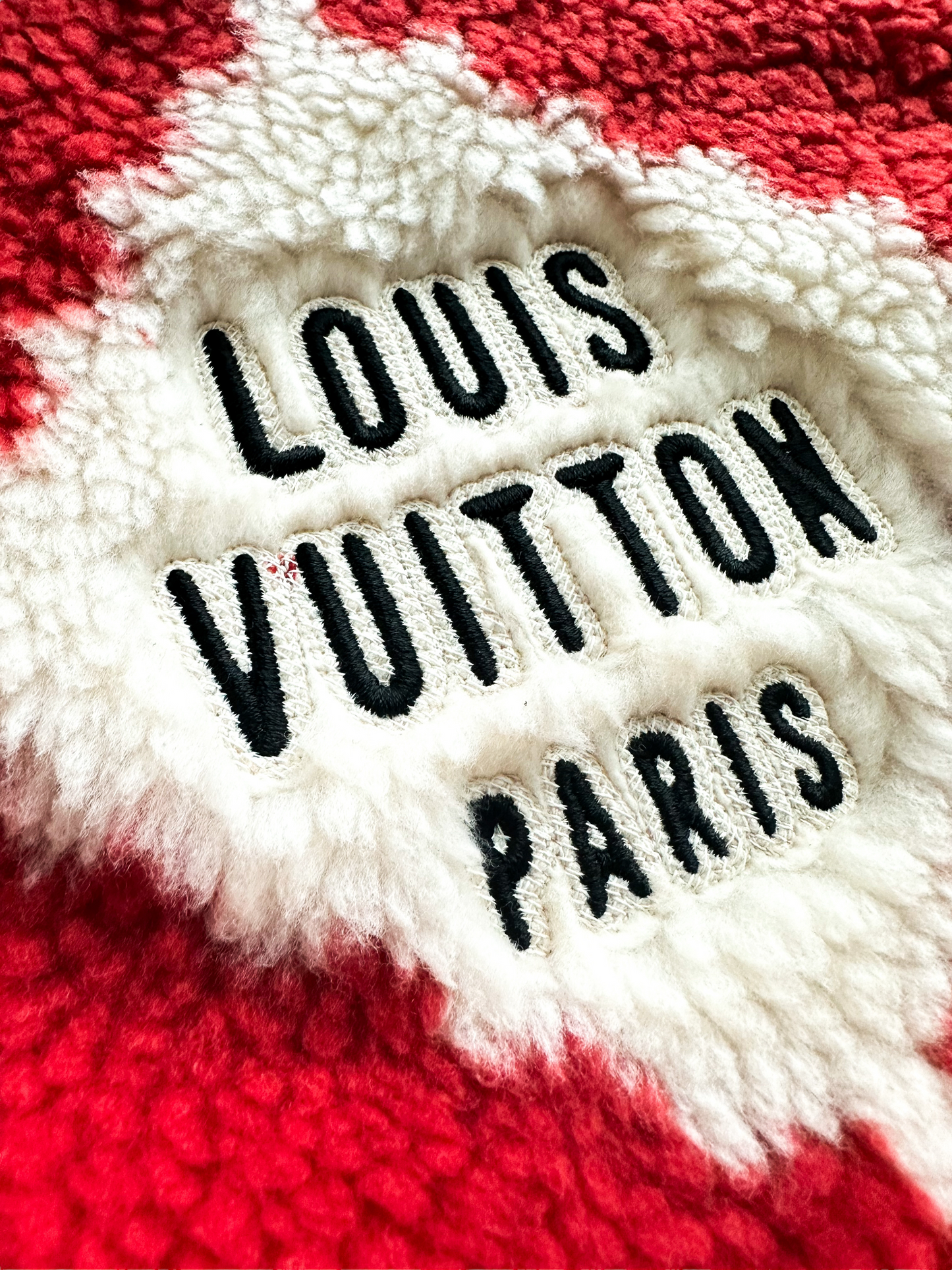 Louis Vuitton Louis Vuitton Nigo Fleece Jacket White/Red