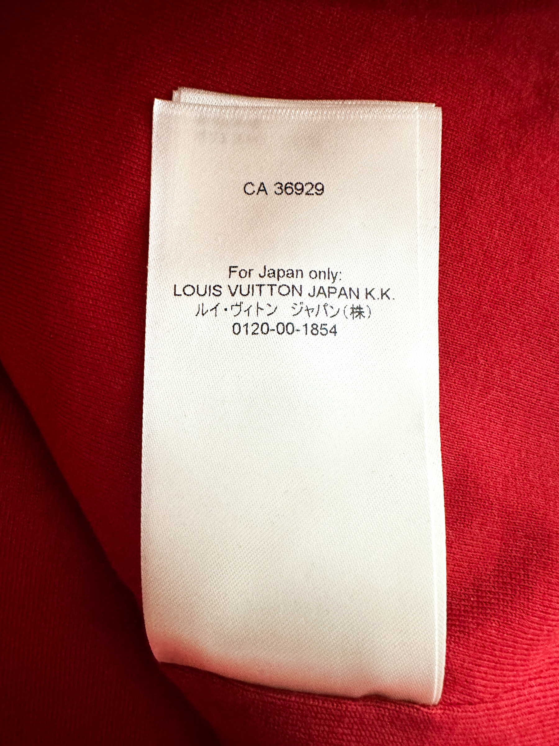 Louis Vuitton x Nigo Pattern Print, Red 2022 LV² Damier Fleece Bomber Jacket M