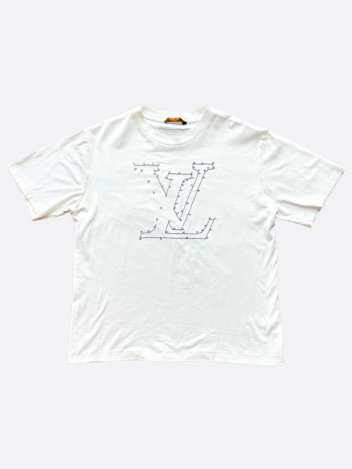 Louis Vuitton LV Black Sweatshirt Embroidered Stitch Print Size: L