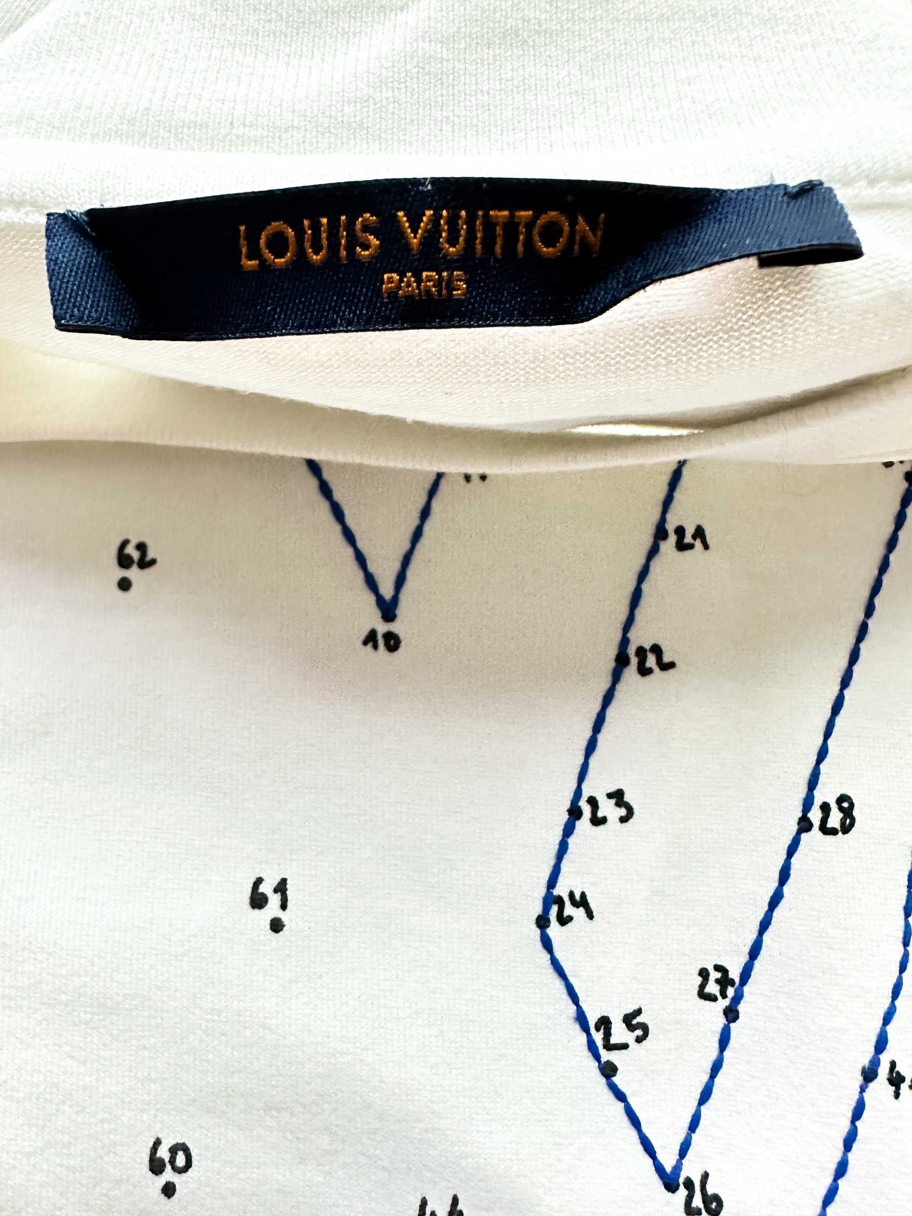 Louis Vuitton White LV Stitch T-Shirt – Savonches
