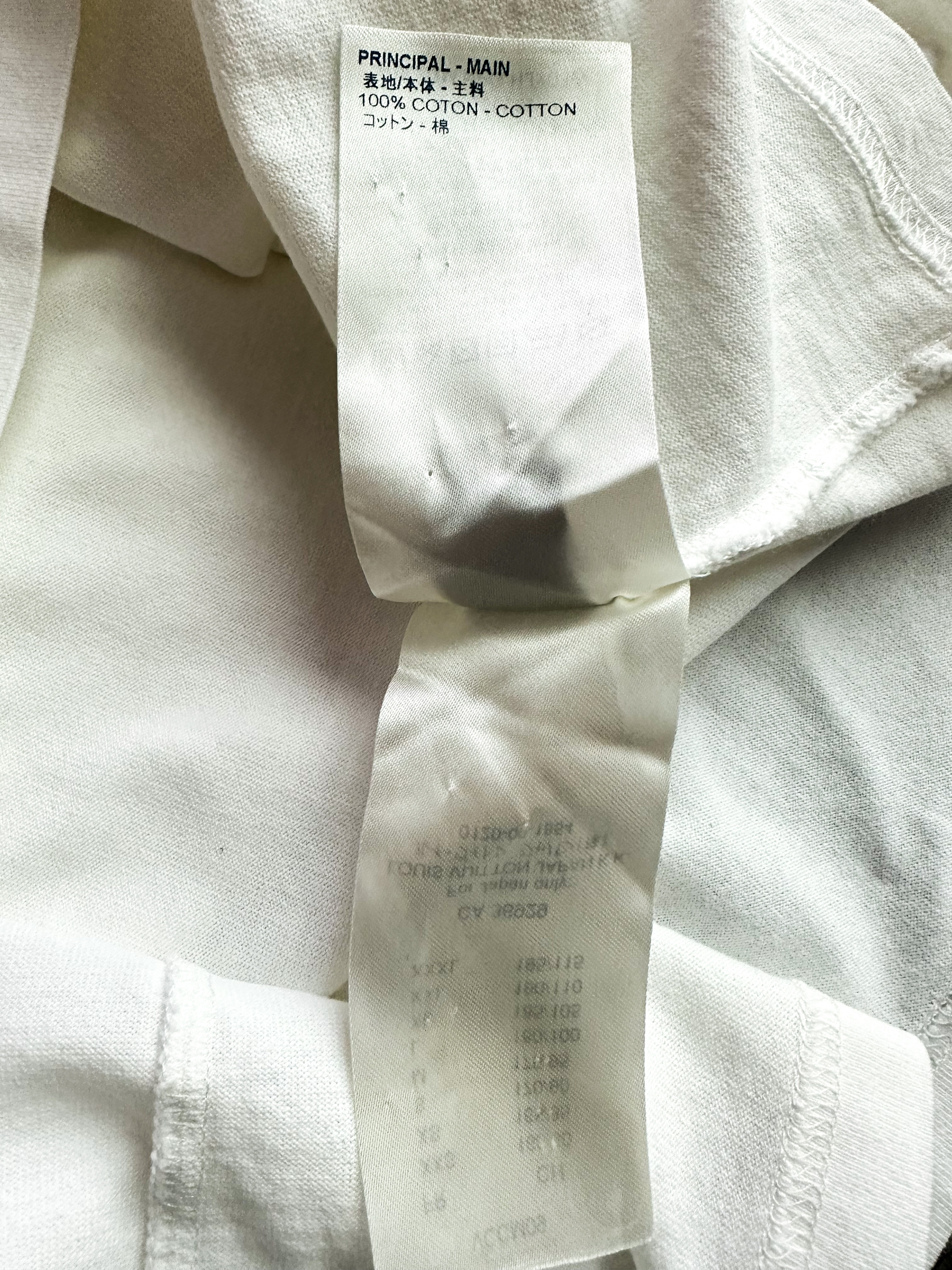 Christian Dior LV Escale Printed T-Shirt -1A8QDI, White, XL