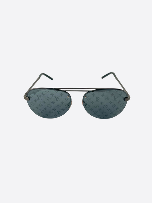 Louis Vuitton Silver Clockwise Monogram Sunglasses