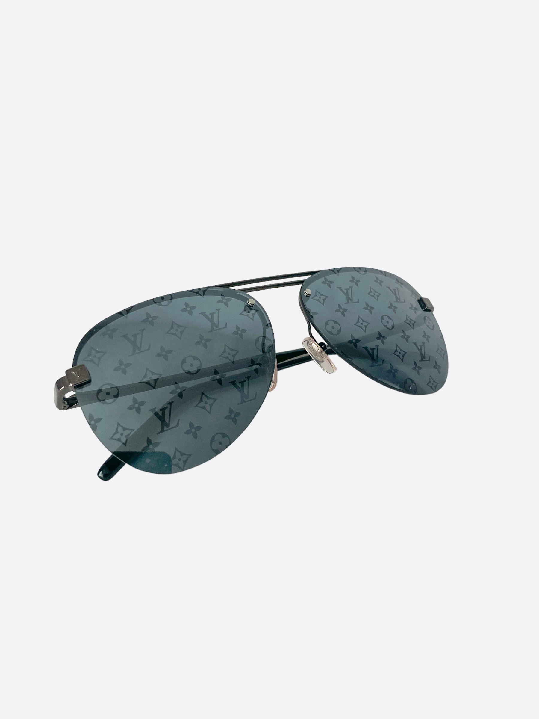 LOUIS VUITTON Metal Monogram Clockwise Sunglasses Z1340E Rainbow 906916