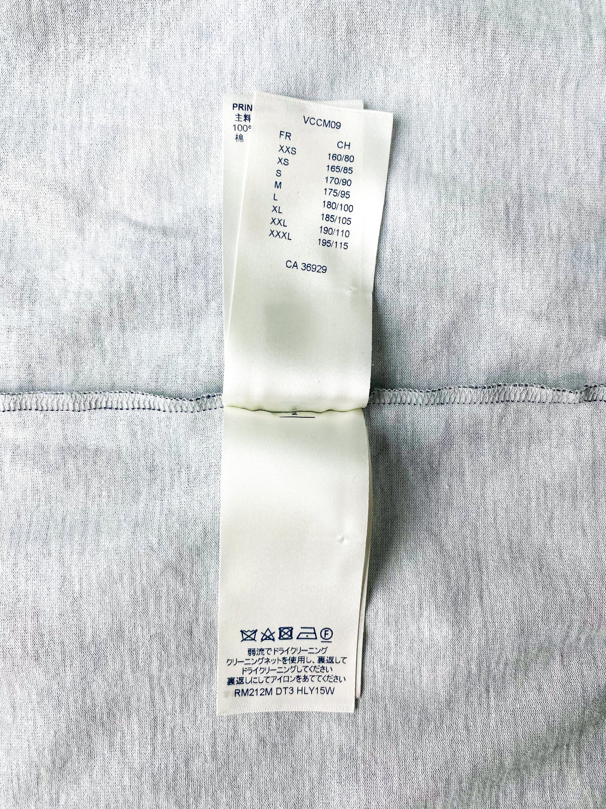 Louis Vuitton Text Printed Cotton T-shirt - Black/White