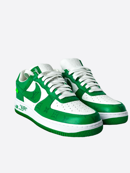 Louis Vuitton Green Air force 1 Monogram sneakers