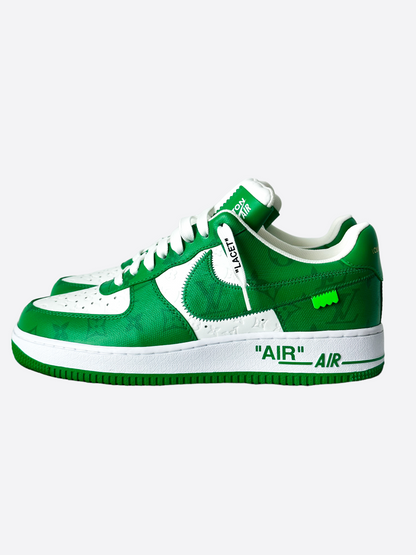 Louis Vuitton Green Air force 1 Monogram sneakers