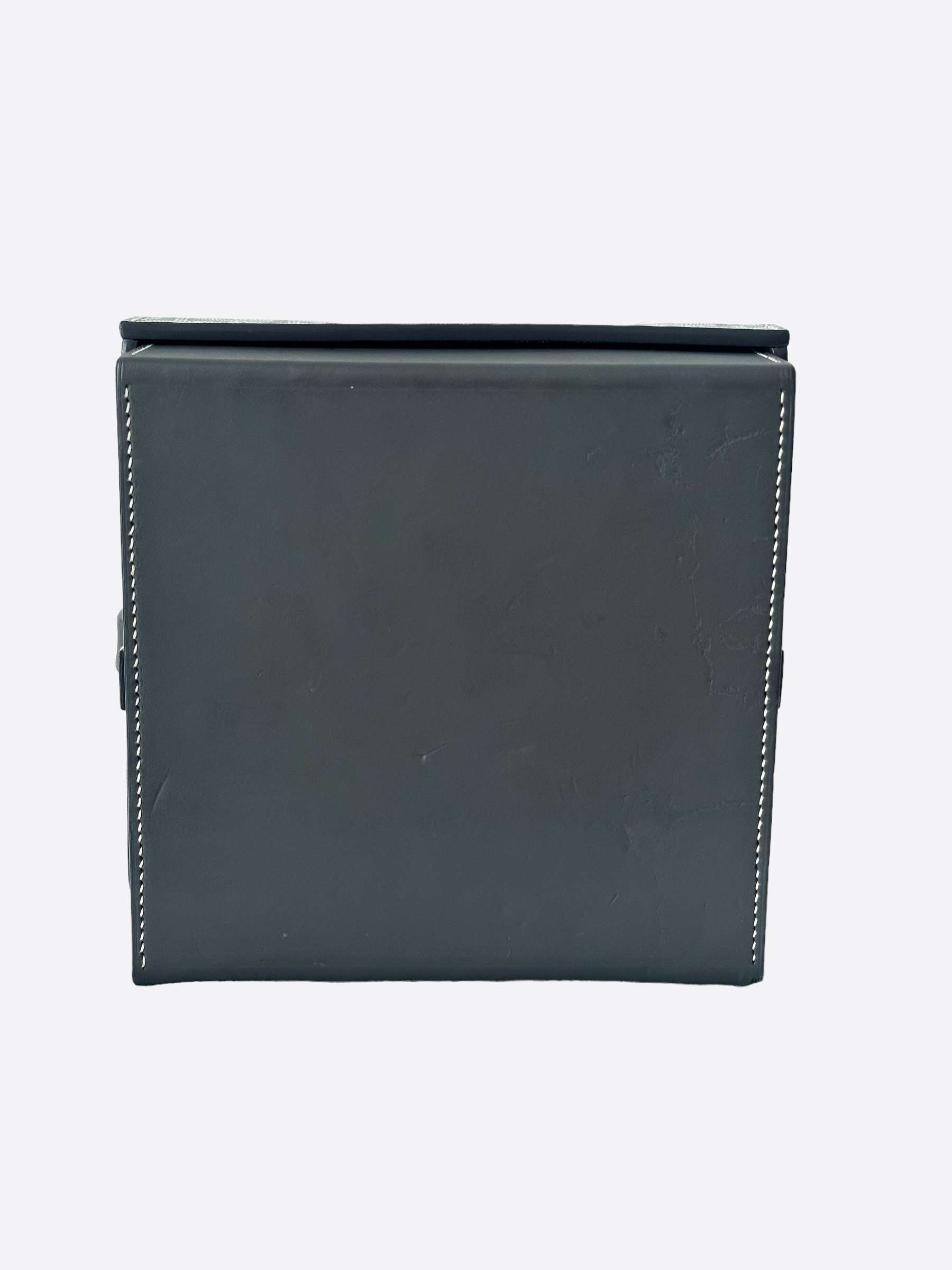Pre-owned Goyard Leather Wallet In Grey