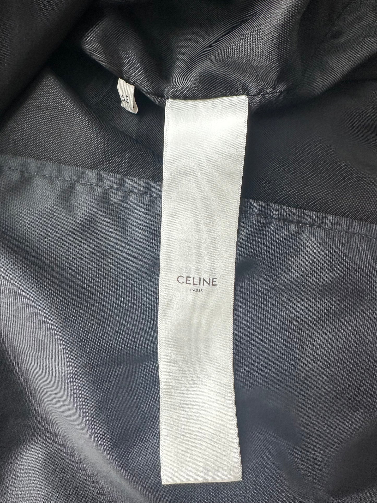 Celine Black & White Logo Bomber Jacket