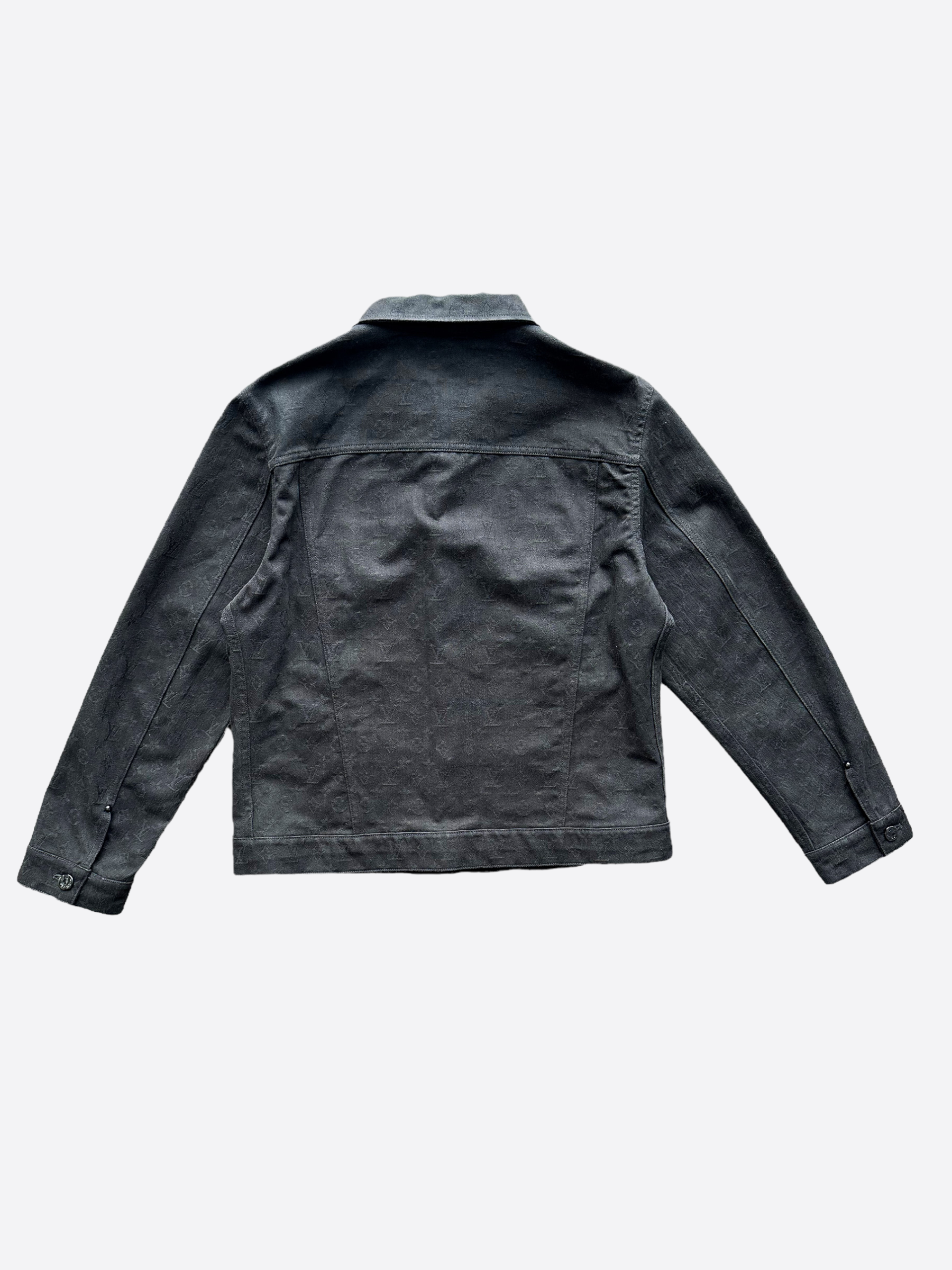 Louis Vuitton Black Monogram Jacquard Denim Jacket XL Louis Vuitton | The  Luxury Closet