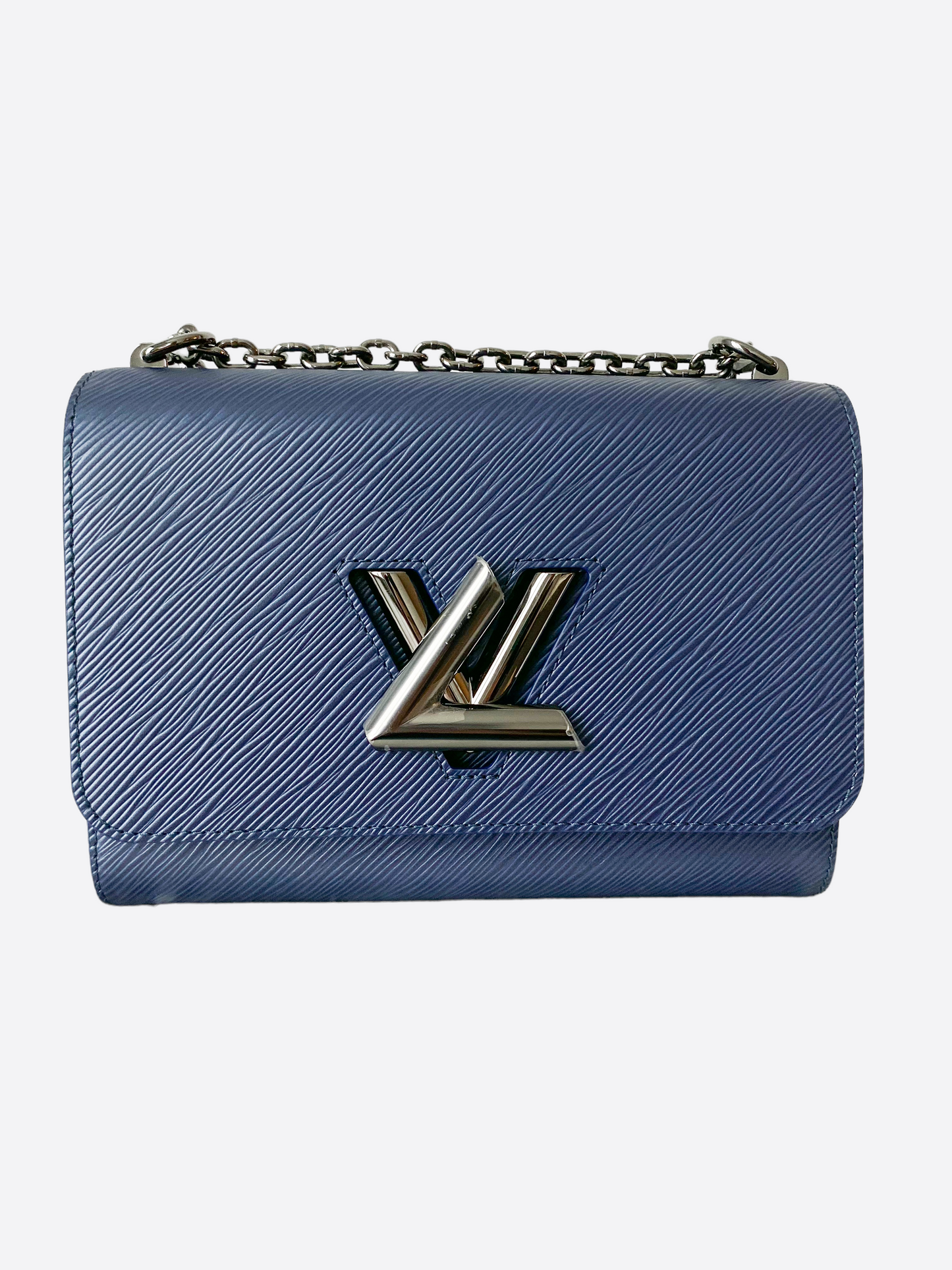 Louis Vuitton Blue EPI Leather Twist Shoulder Bag