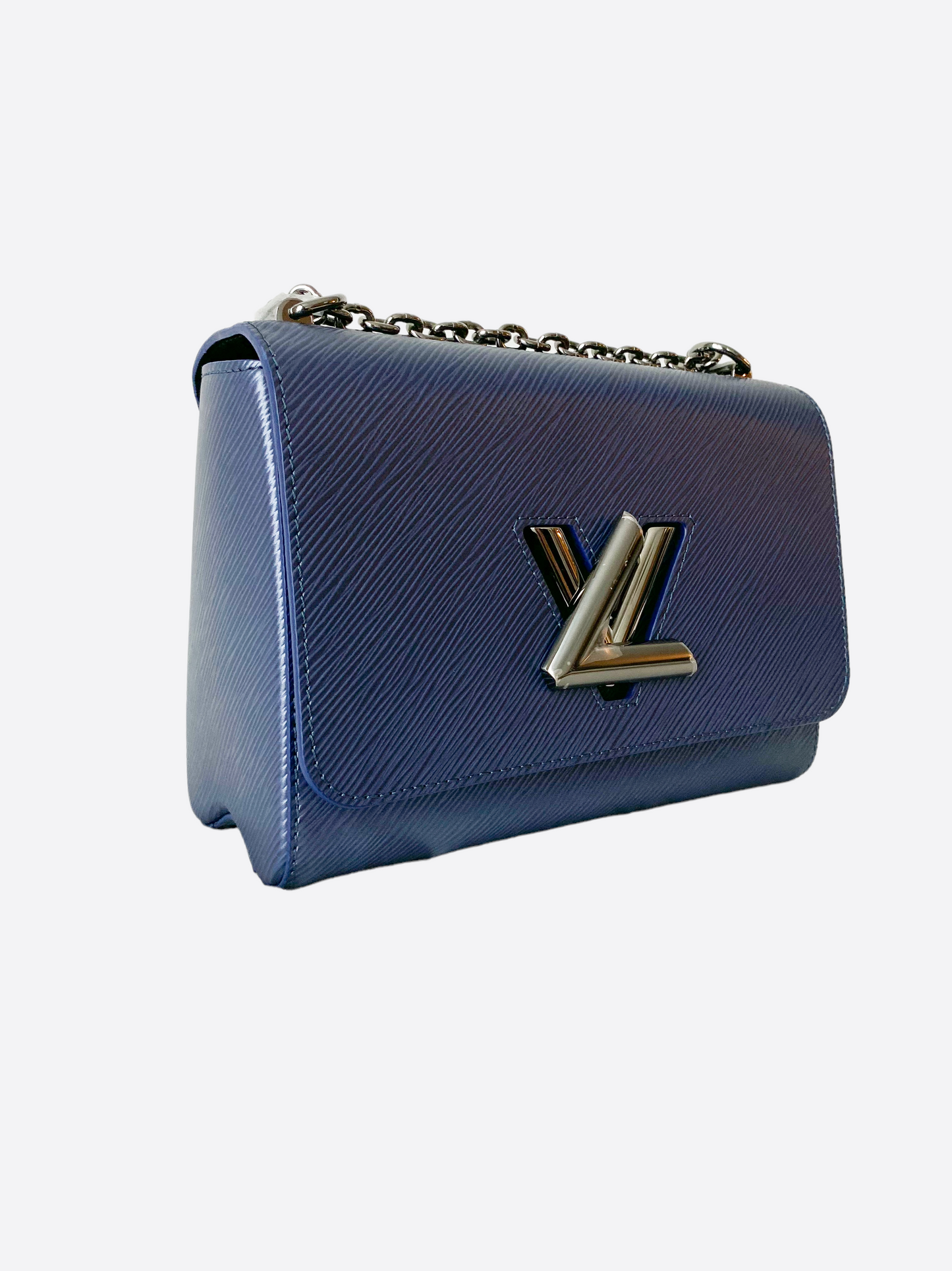 Louis Vuitton Indigo Coquelicot Epi Leather Dark Blue Twist Tote