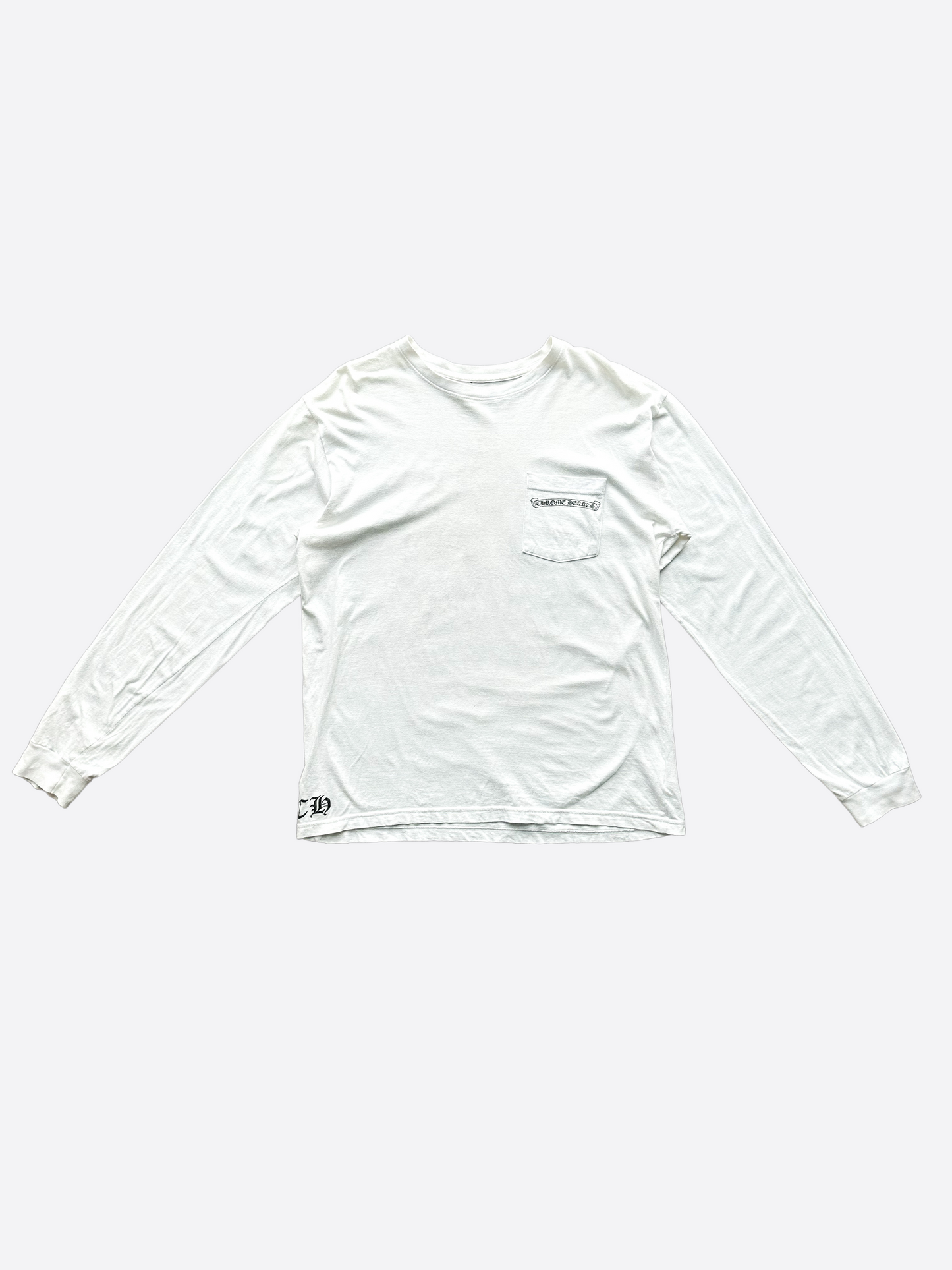 Chrome Hearts White Cross Star Logo Longsleeve