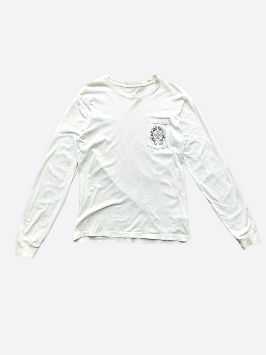 Chrome Hearts White Las Vegas Horseshoe Longsleeve