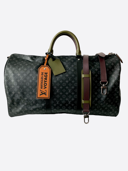 Louis Vuitton Monogram Eclipse Articles De Voyage Keepall 50