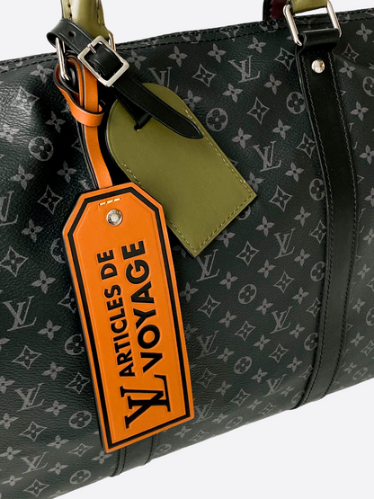 Louis Vuitton Monogram Eclipse Articles De Voyage Keepall 50