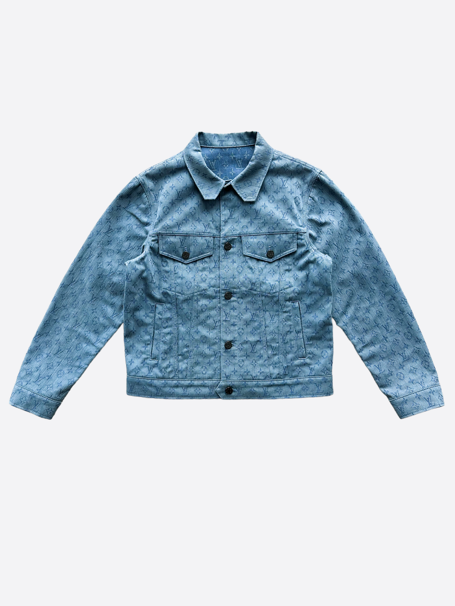Louis Vuitton 2019 Monogram Denim Trucker Jacket - Blue Outerwear, Clothing  - LOU772689