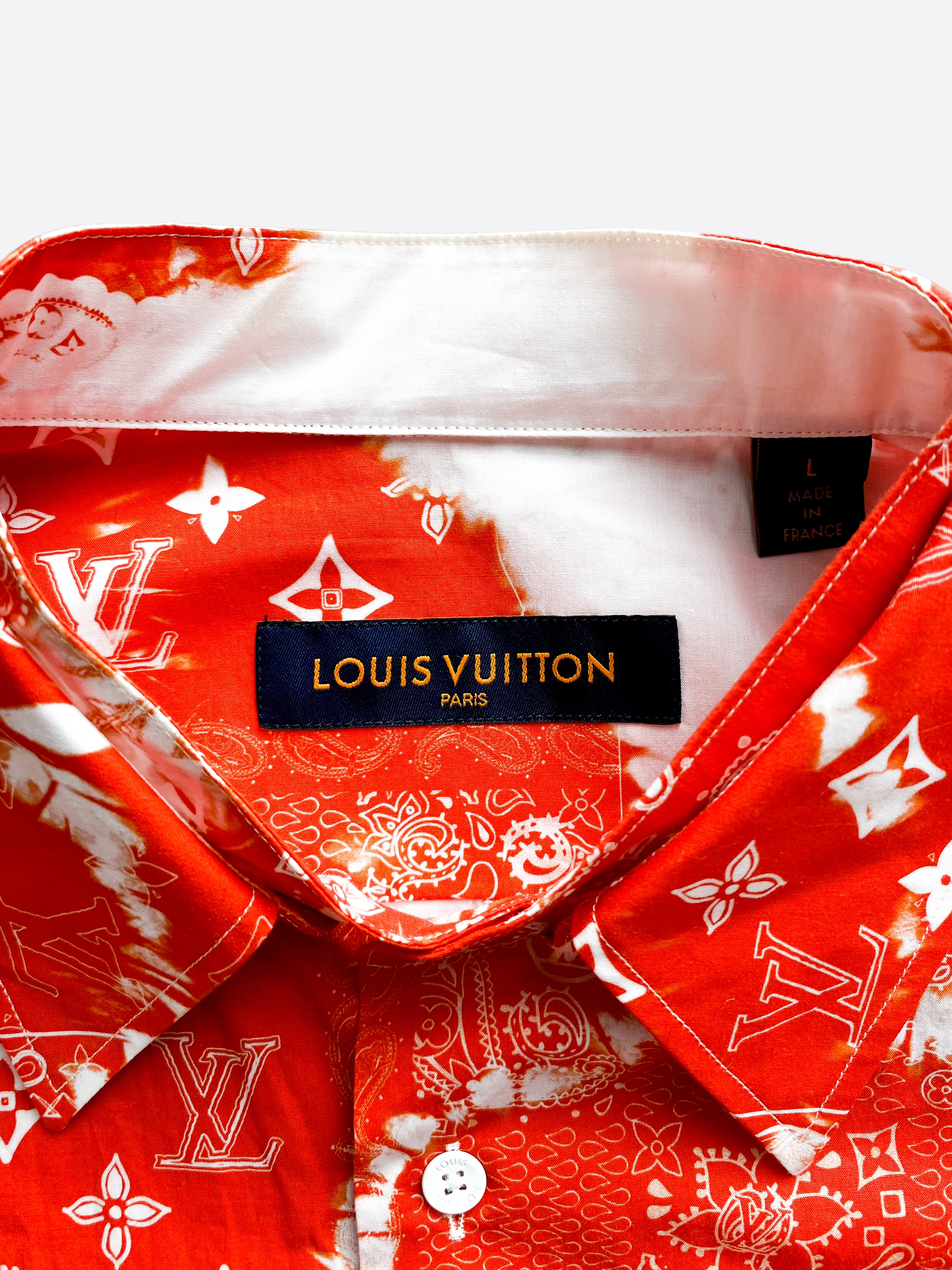Louis Vuitton Monogram Bandana Shortsleeve Shirt Bleached Blue