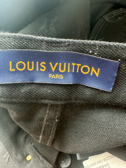Louis Vuitton Black Monogram Carpenter Pants