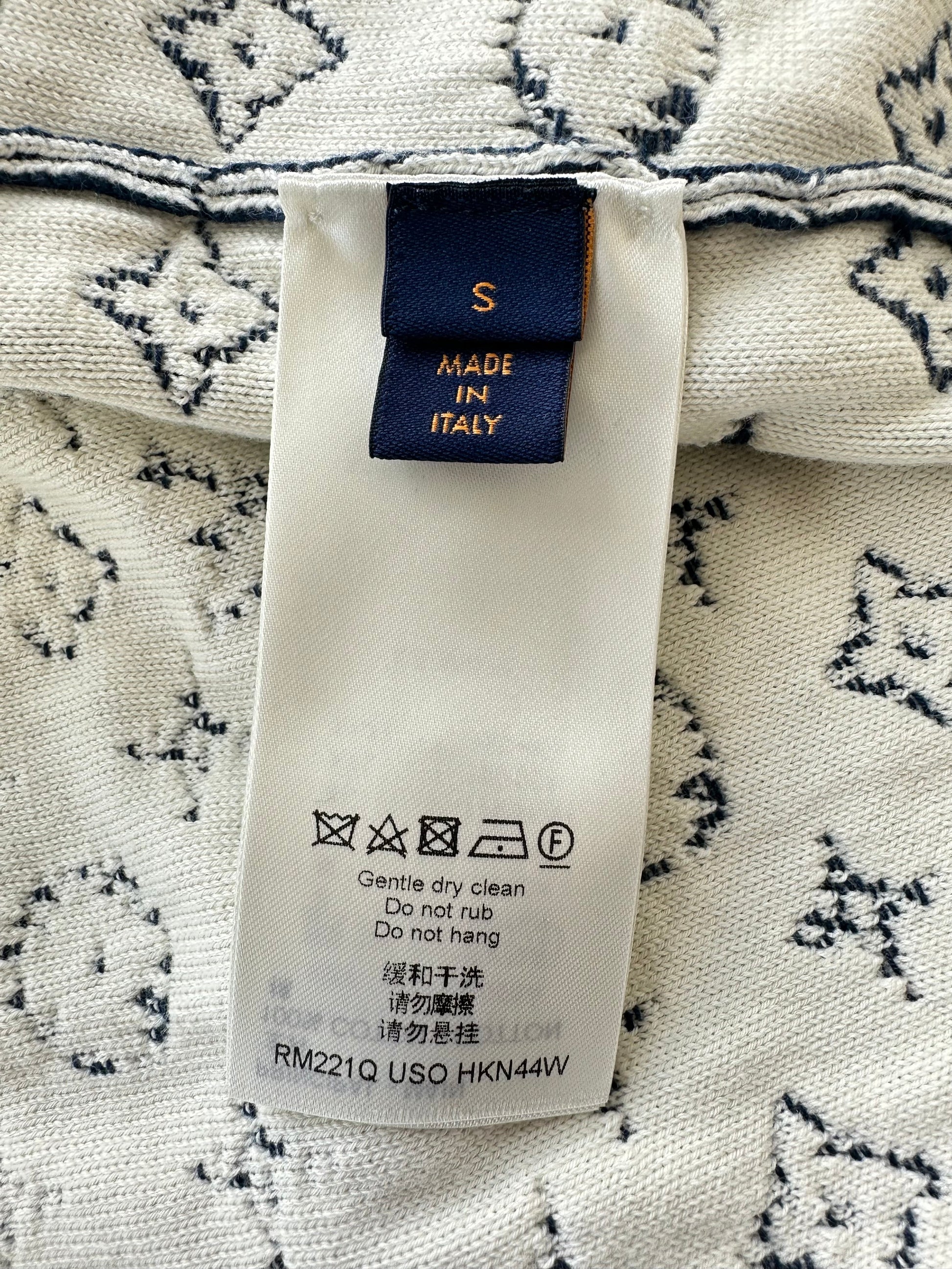 Louis Vuitton Navy & White Monogram Gradient Sweater – Savonches