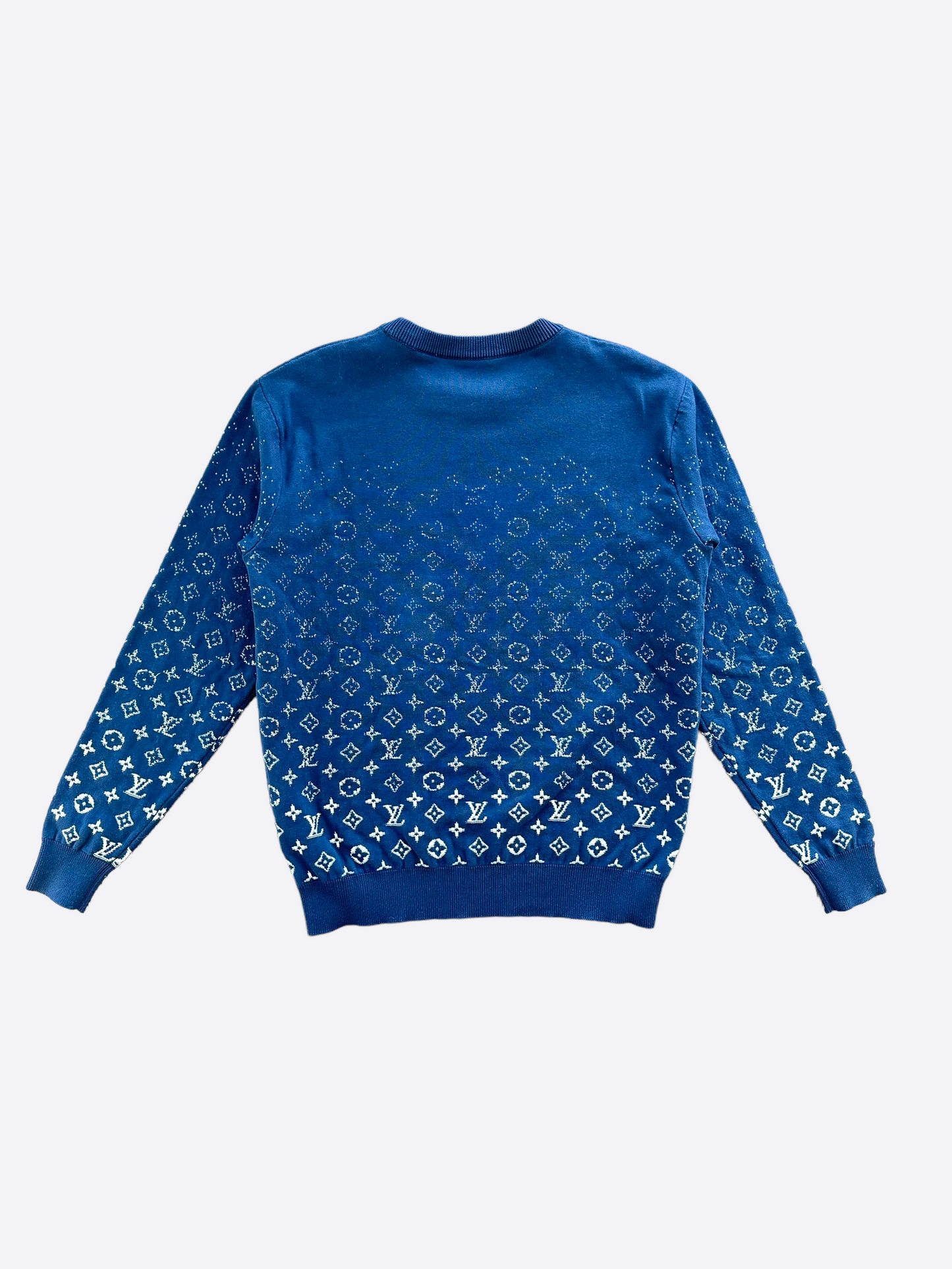 Louis Vuitton Blue & Green Gradient Monogram Sweater – Savonches