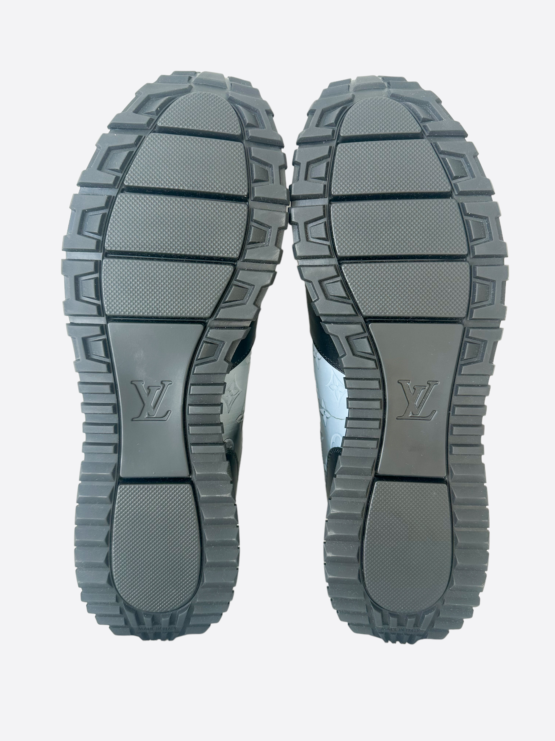 Louis Vuitton Black & Grey Run Away Sneakers – Savonches