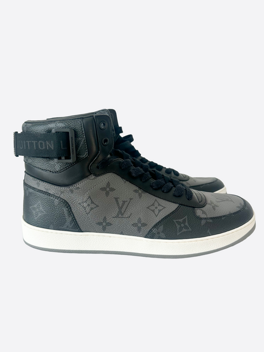 Louis Vuitton Reverse Eclipse Monogram Rivoli High Top Sneaker