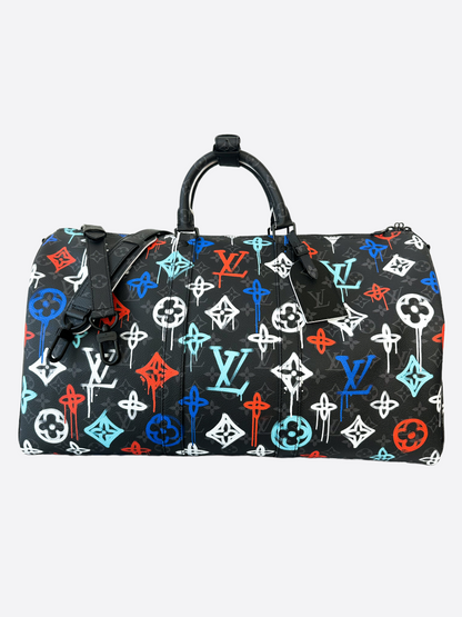 Louis Vuitton Graffiti Monogram Keepall 50