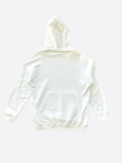 Givenchy White Paris 3 Avenue George V Logo Hoodie