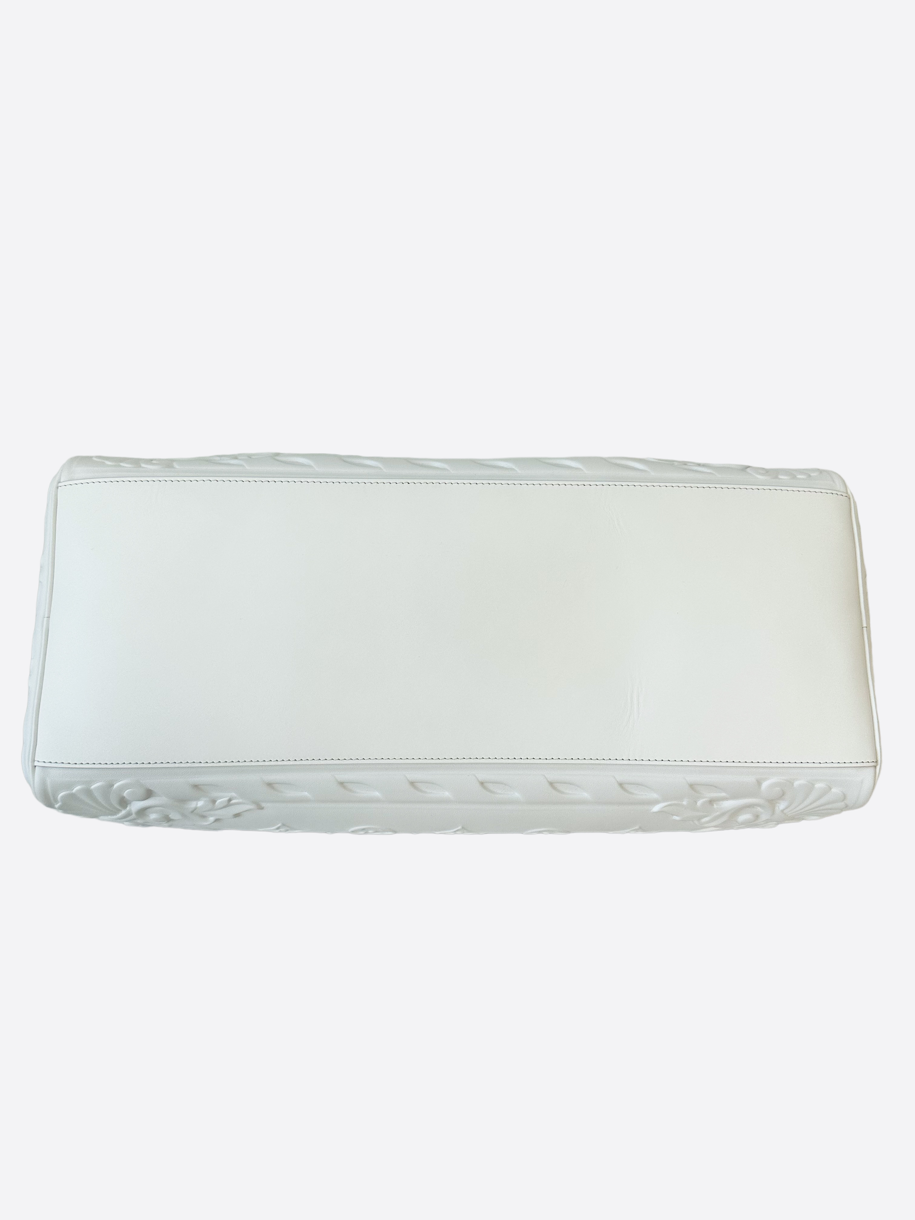 Louis Vuitton Optic White Embossed Monogram Keepall 50 – Savonches
