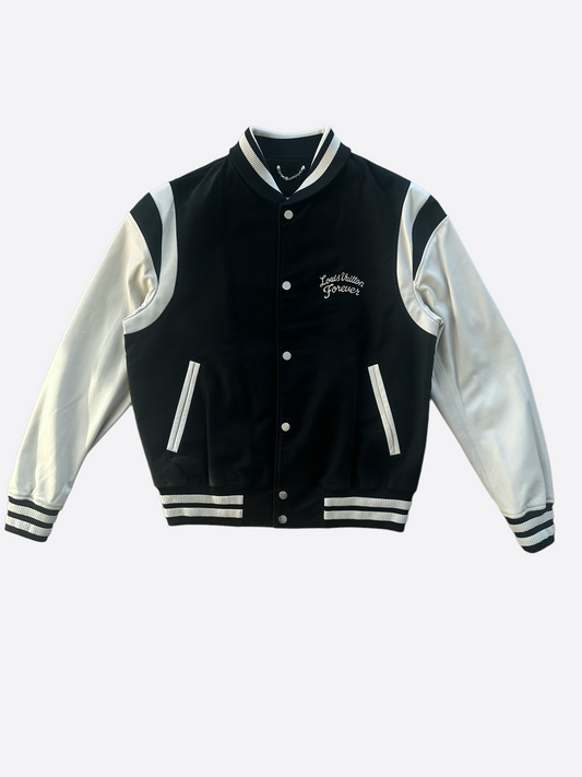 Louis Vuitton Black & White Forever Varsity Jacket