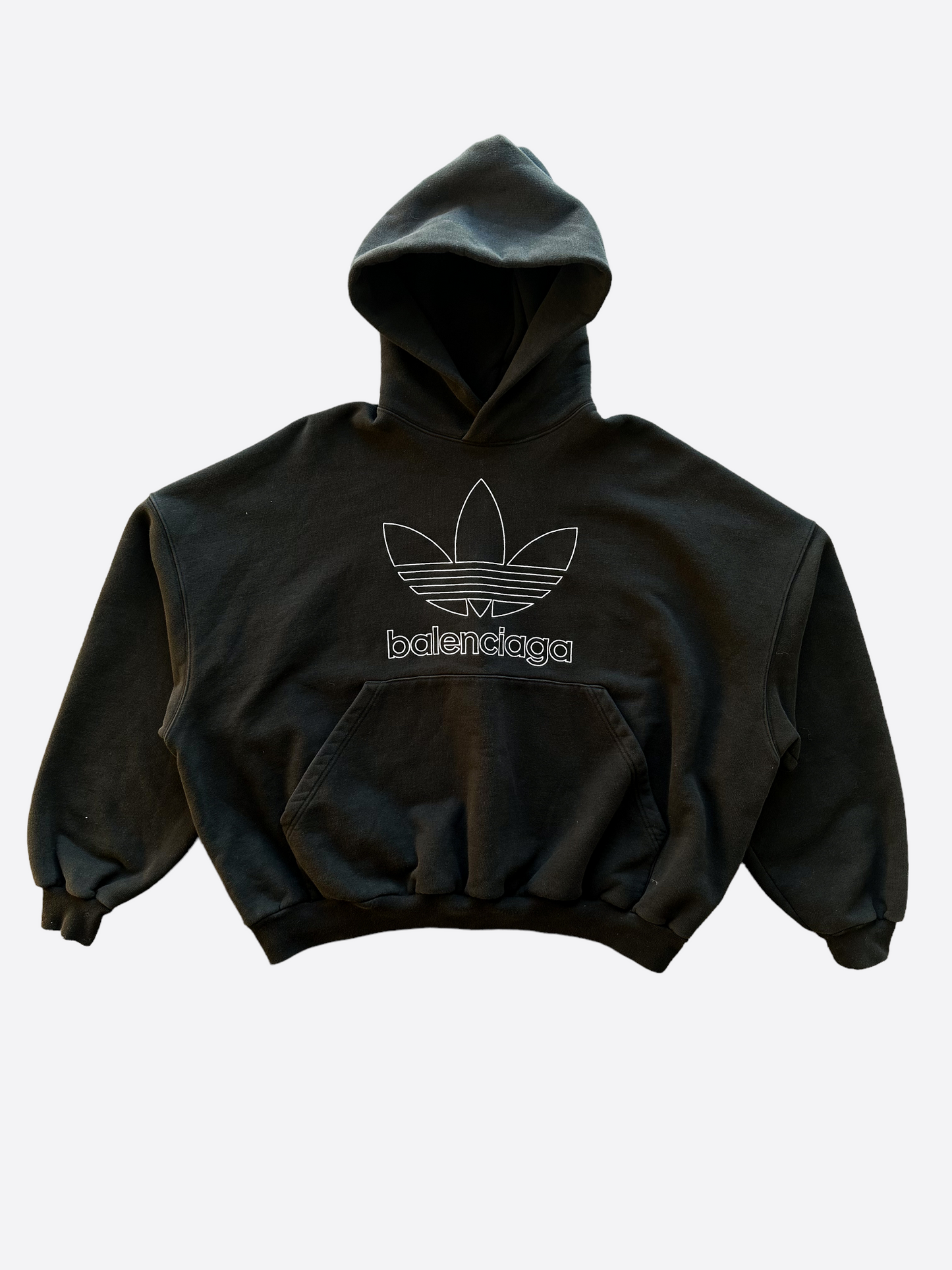 Black adidas logo hoodie sales