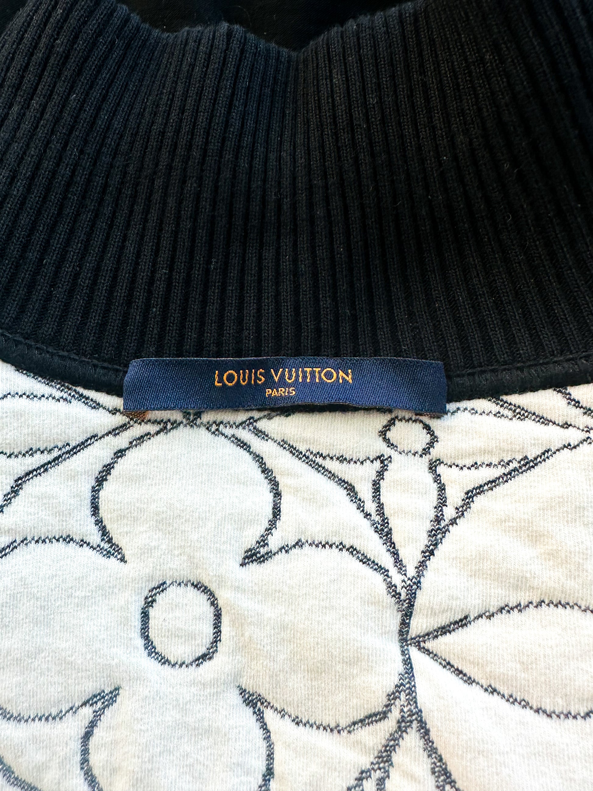 Louis Vuitton Black Flower Monogram Bomber Jacket