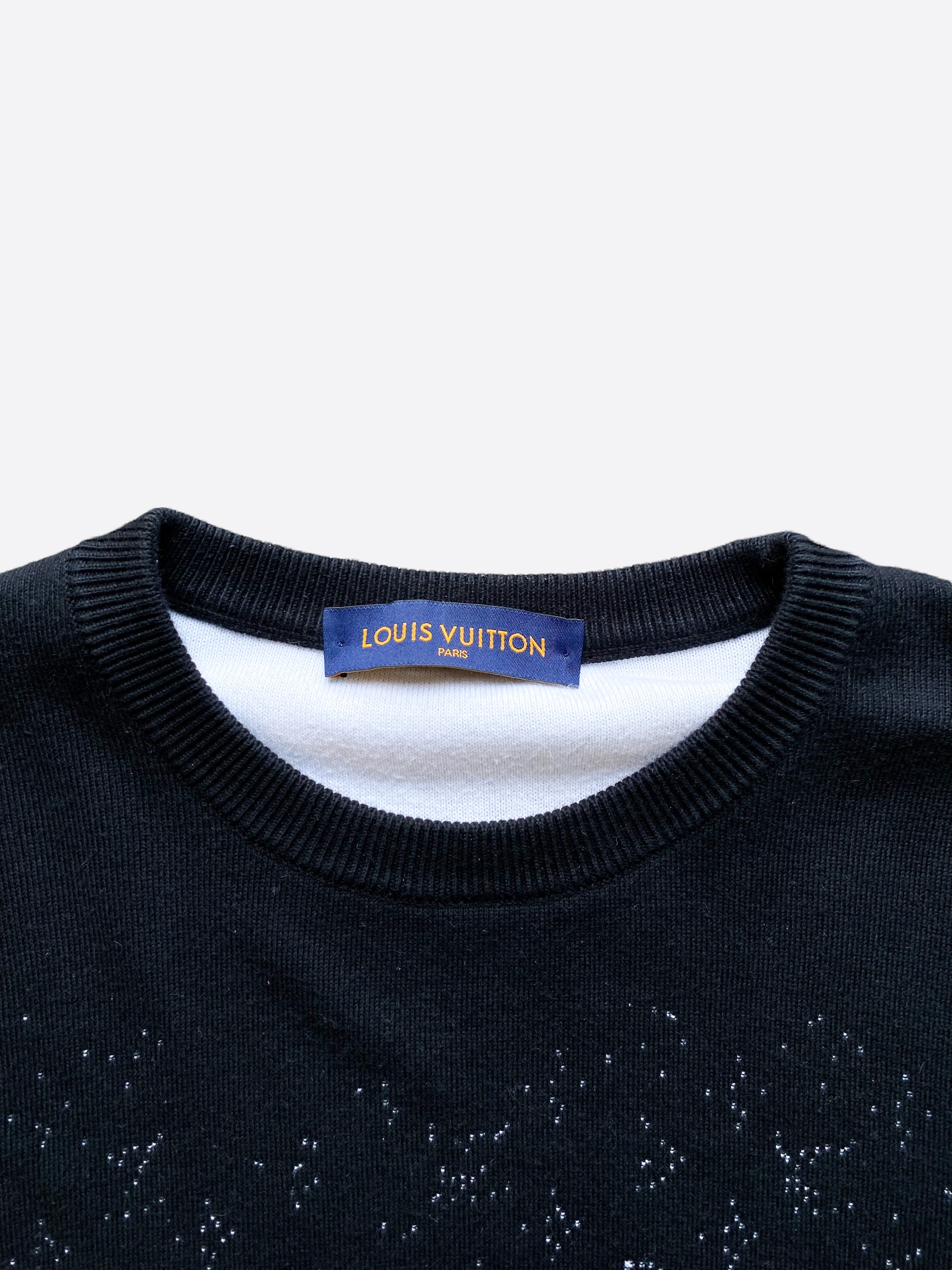 Louis Vuitton Monogram Gradient Knit Black Hoodie – Cheap