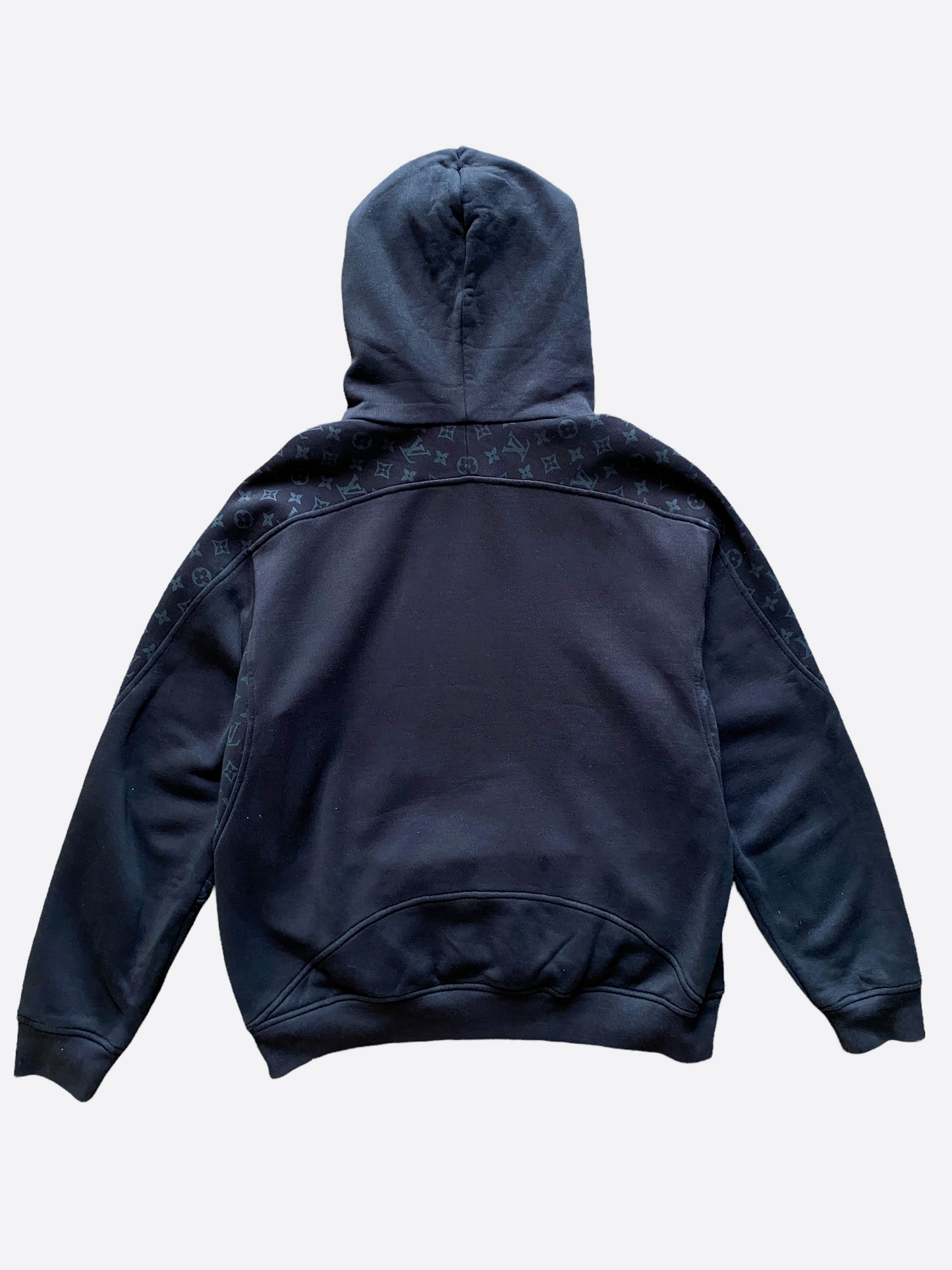 Louis Vuitton Black Circle Cut Monogram Hoodie