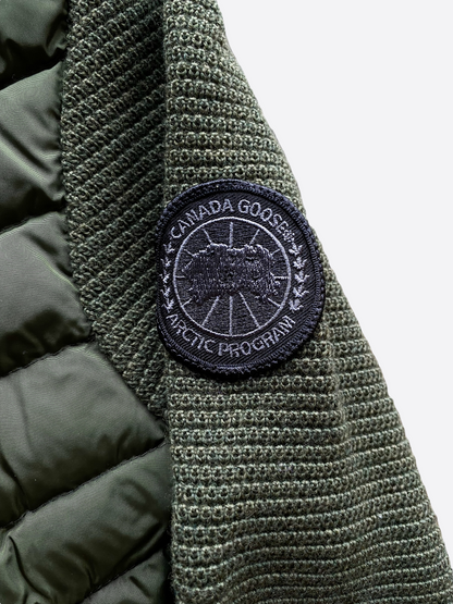 Canada Goose Dark Sage Hybridge Knit Black Label Women's Jacket