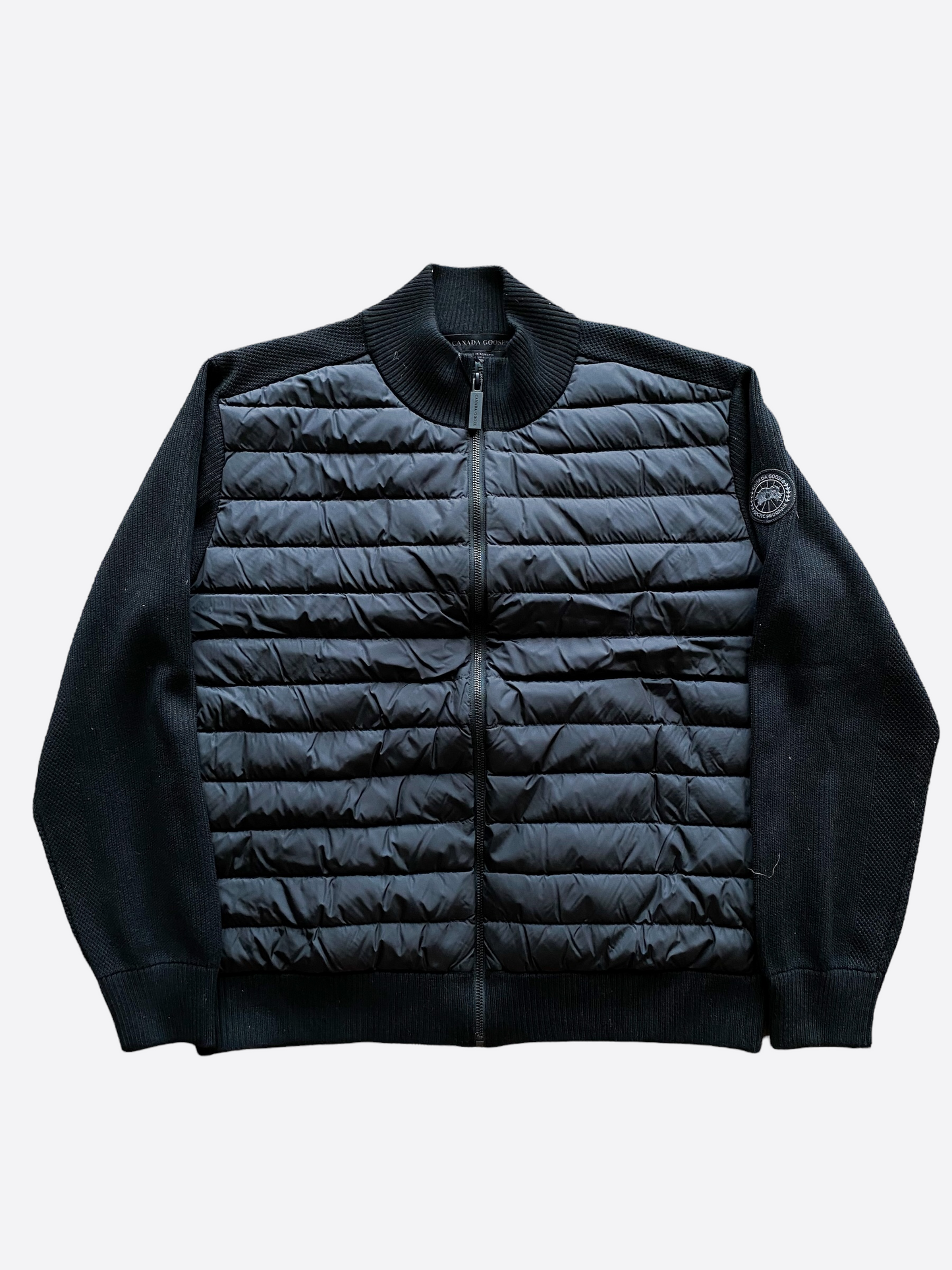 Canada goose hybridge clearance knit anorak black label