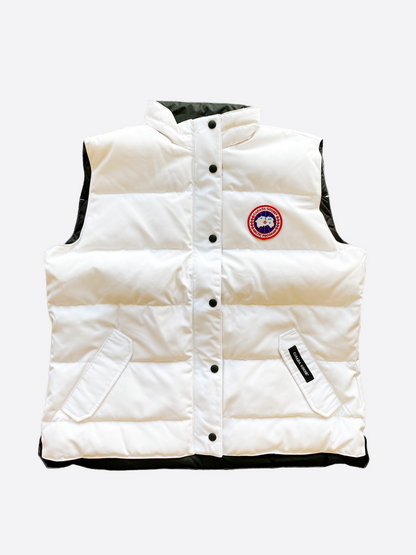 Canada Goose White Freestyle Vest