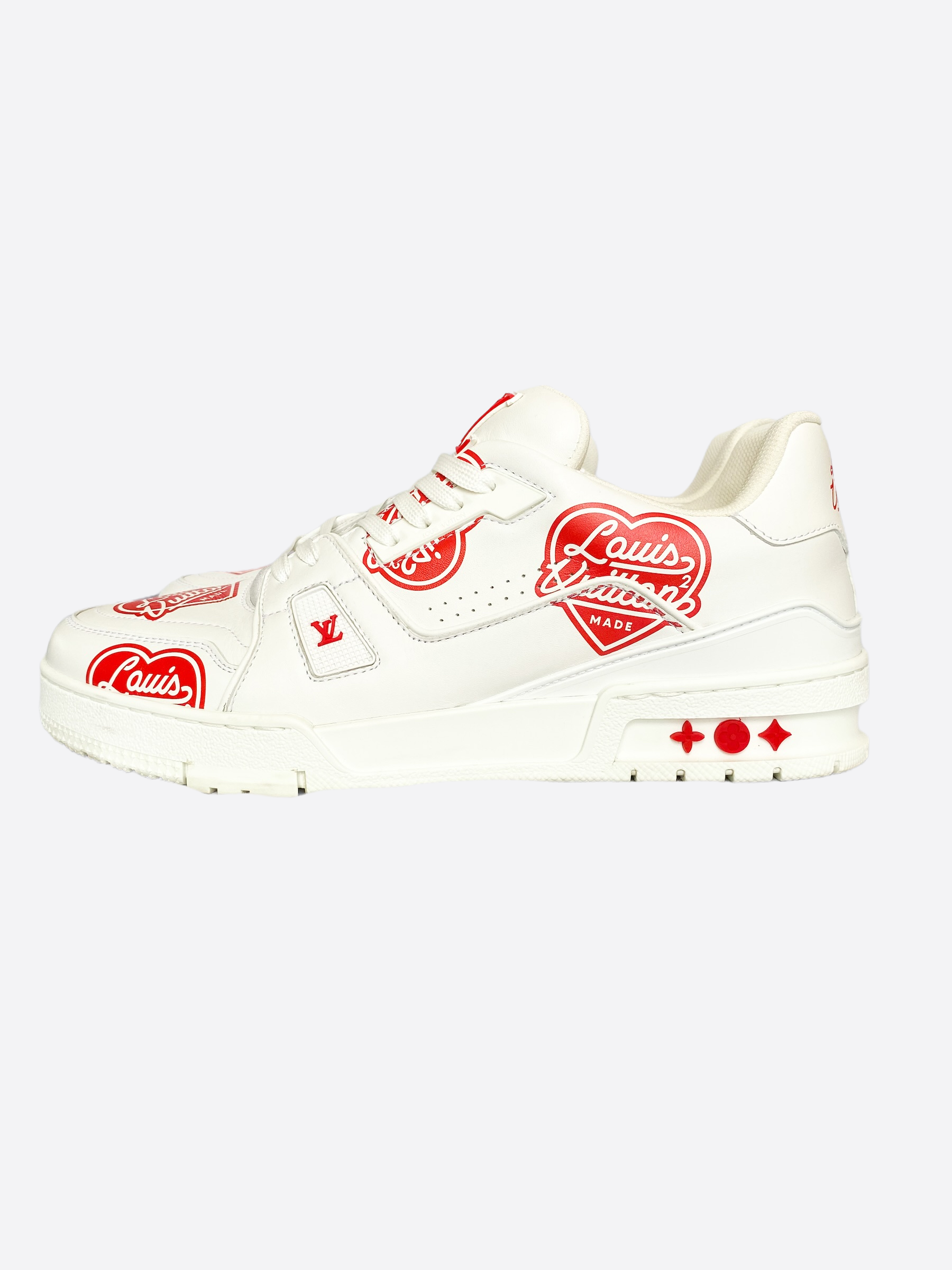 Louis Vuitton x Nigo Trainer Heart Sneakers - White Sneakers