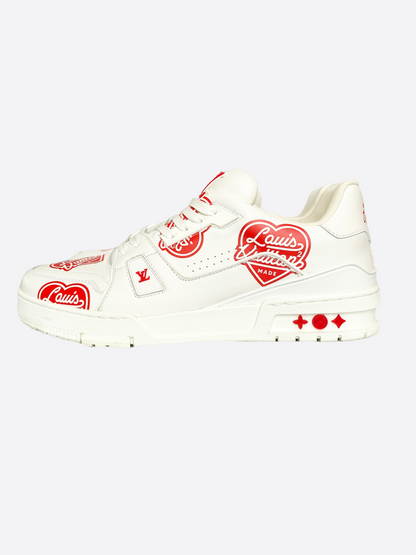 Louis Vuitton White Heart Nigo Trainers