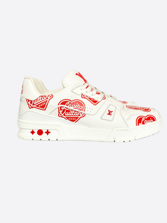 Louis Vuitton White Heart Nigo Trainers