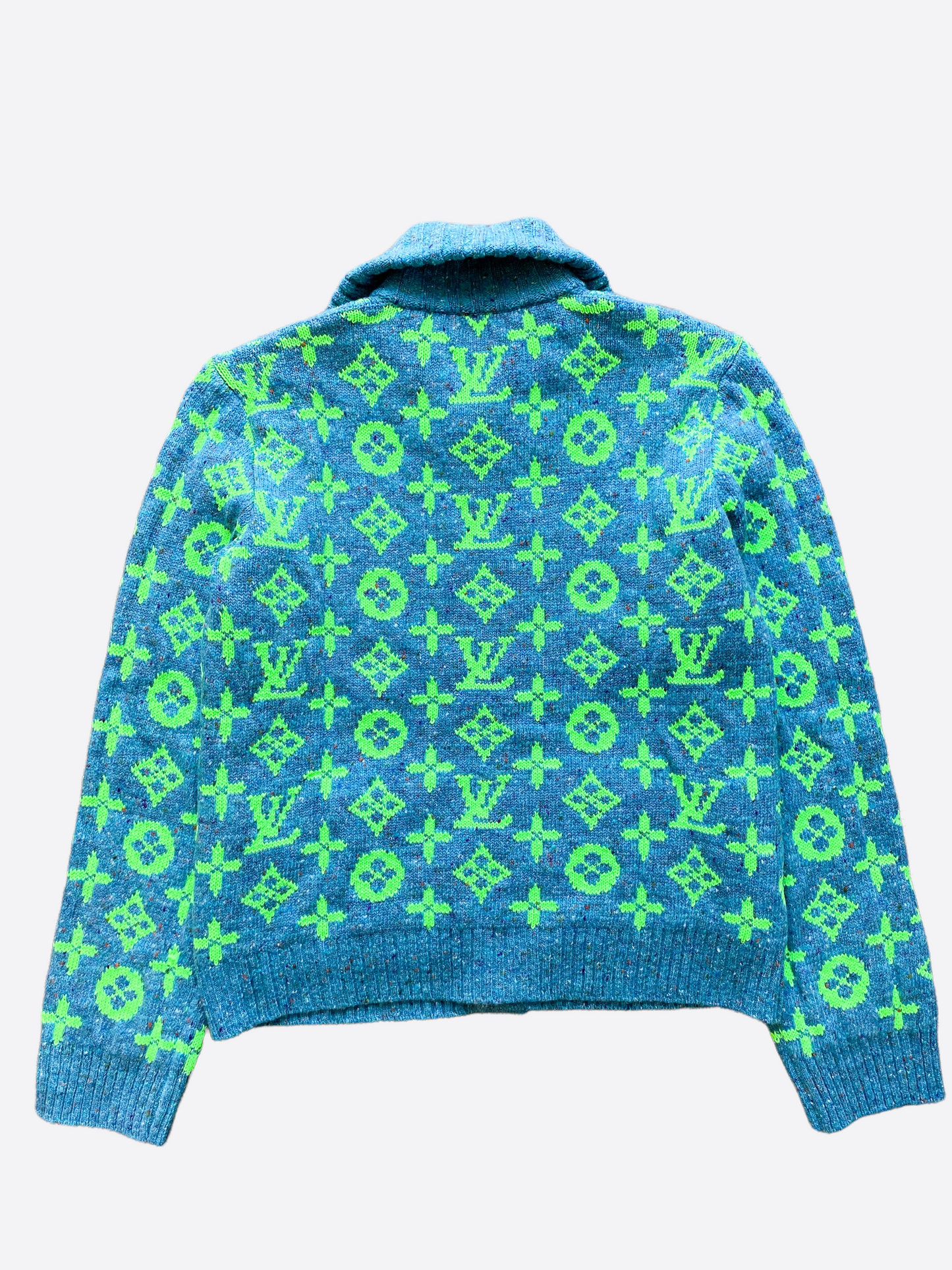 Louis Vuitton Turquoise Monogram Cardigan