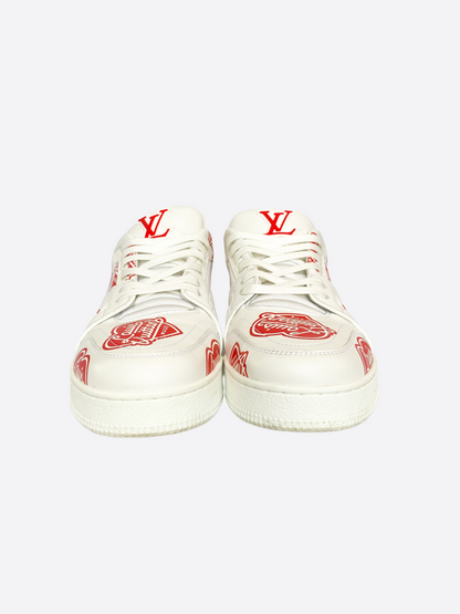 Louis Vuitton White Heart Nigo Trainers