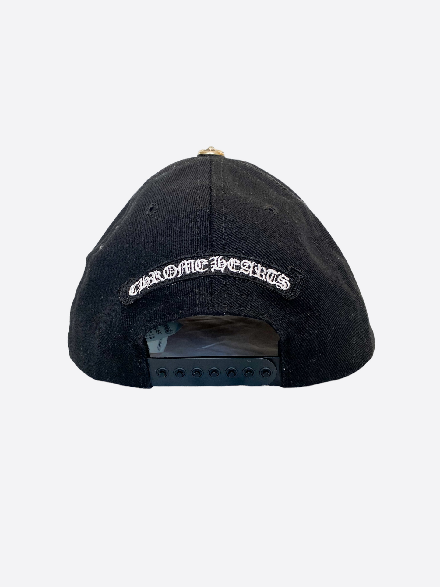 Chrome Hearts Black Denim Horseshoe Logo Hat