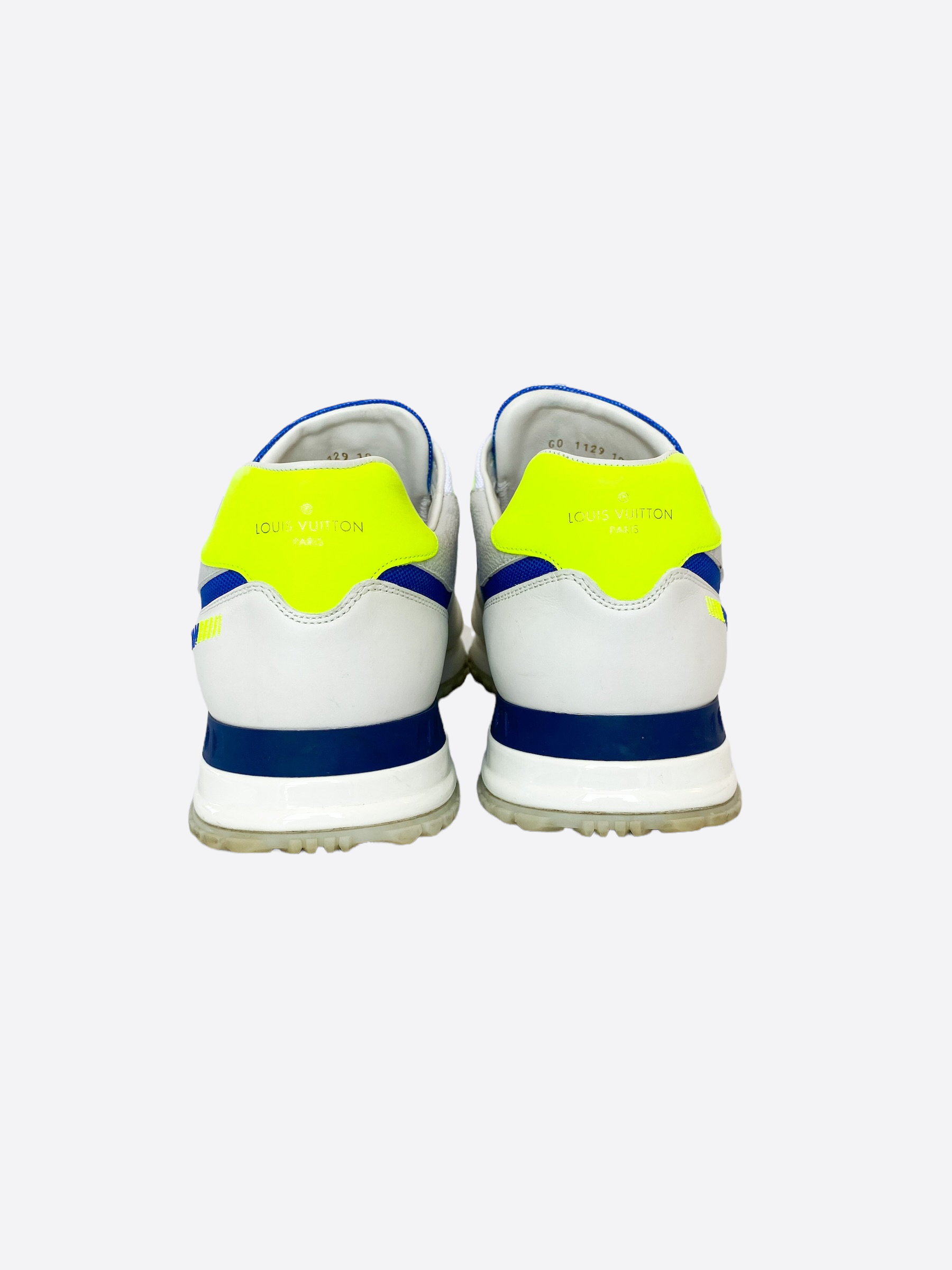 Louis Vuitton Neon Green & Blue Gradient 'LV Ollie' Sneakers