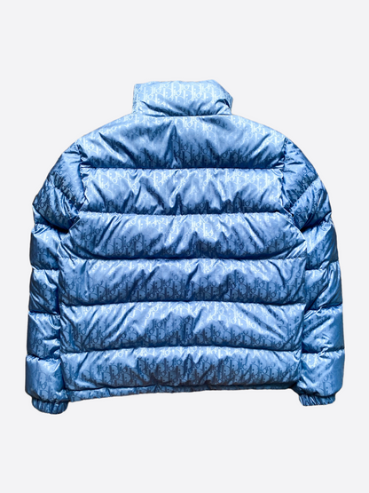 Dior Oblique Light Blue Puffer Jacket