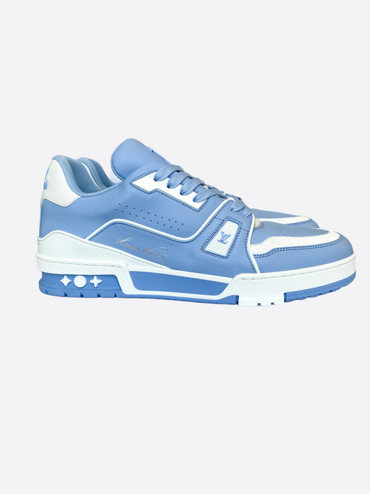 Louis Vuitton Blue & White Trainers