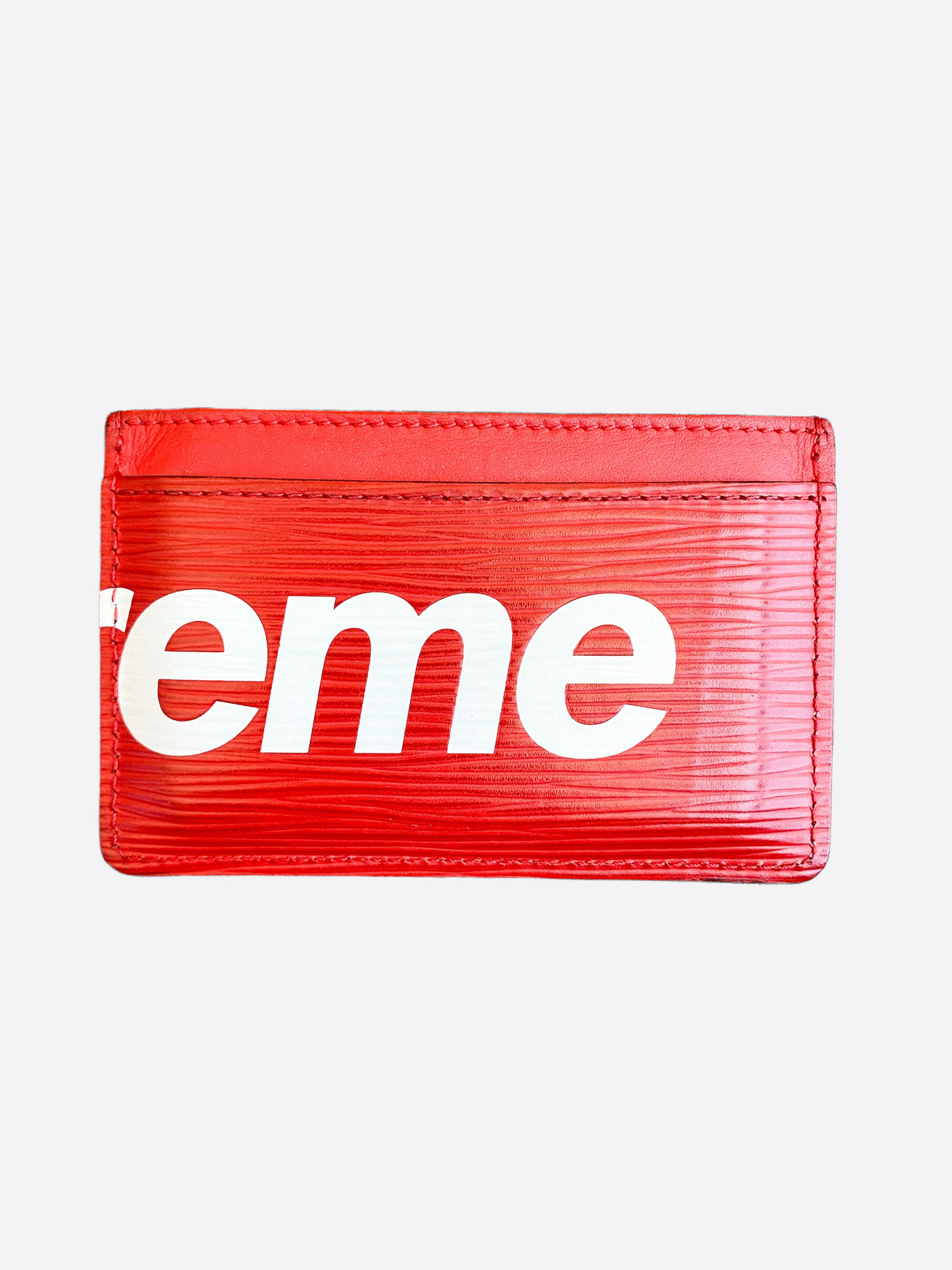 Louis Vuitton Supreme Red EPI Cardholder