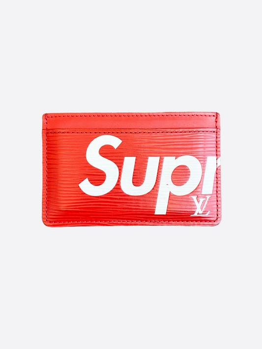 Louis Vuitton Supreme Red EPI Cardholder