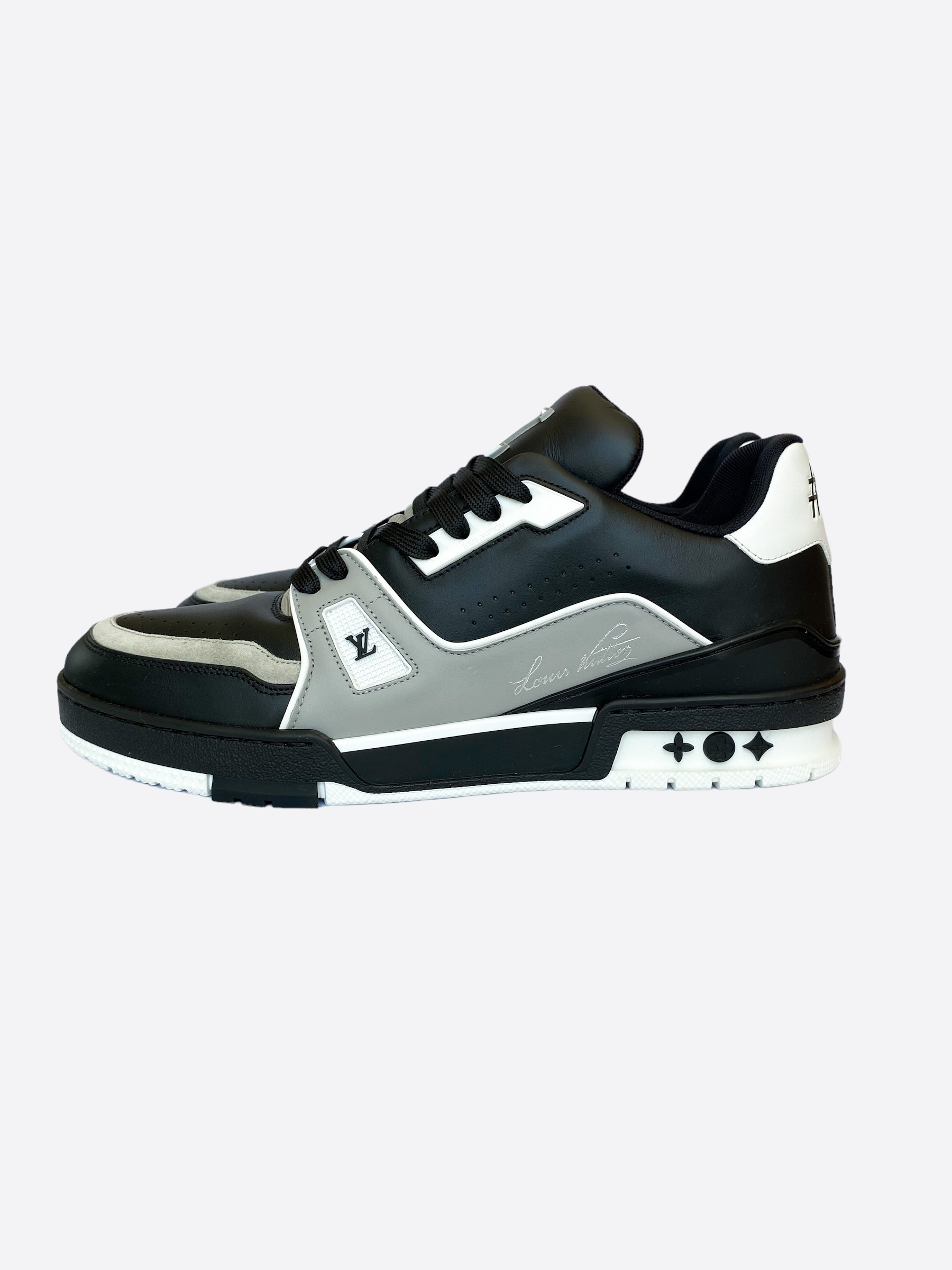 grey louis vuitton trainer sneaker